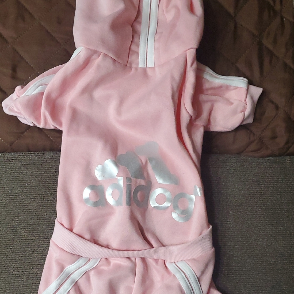 Adidog Pink Dog Hoodie